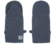 Load image into Gallery viewer, RAW DENIM DUAL HAND OVEN MITT