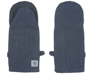 RAW DENIM DUAL HAND OVEN MITT
