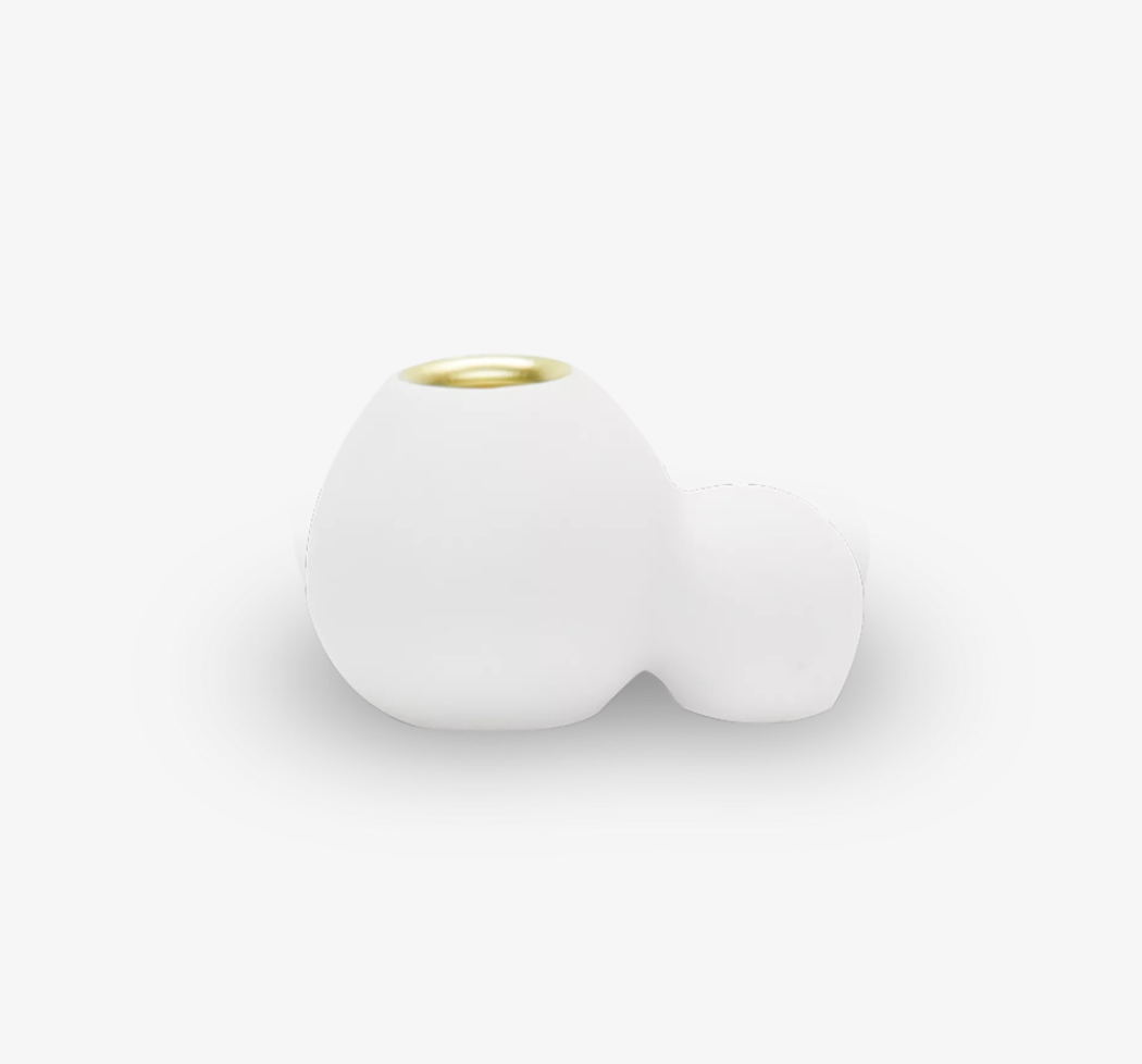 PETITE BUBBLE CANDLEHOLDER, WHITE