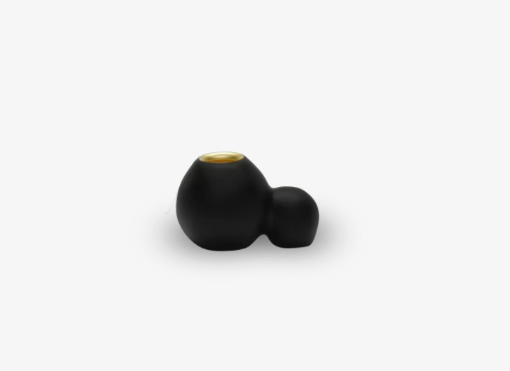PETITE BUBBLE CANDLEHOLDER, BLACK