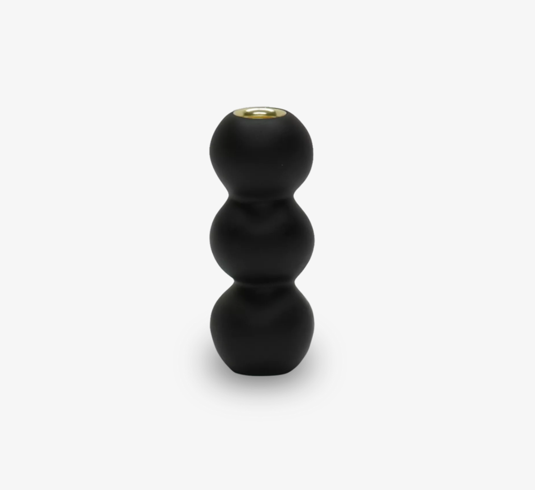 MEDIUM BUBBLE CANDLEHOLDER, BLACK