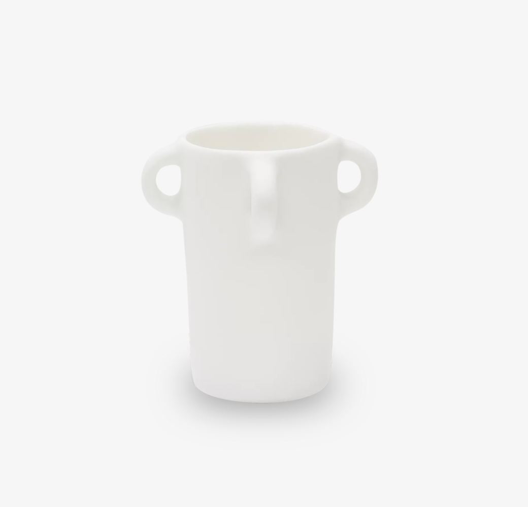LOOPY SMALL VASE, WHITE