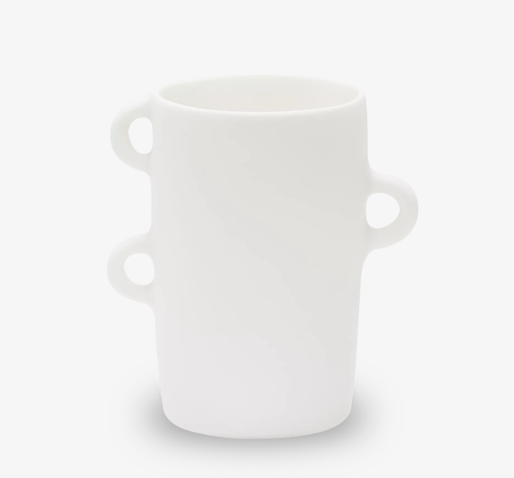 LOOPY MEDIUM VASE, WHITE