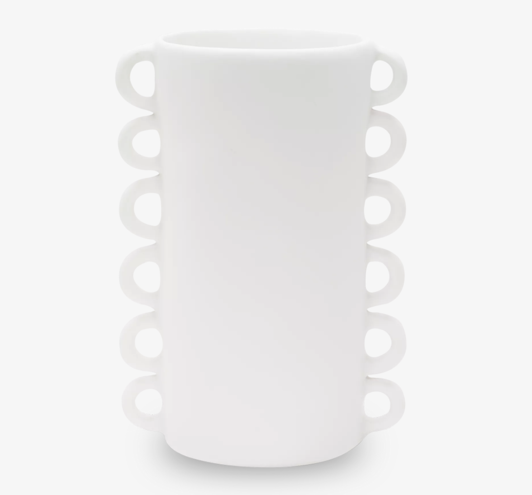 LOOPY LARGE VASE, WHITE