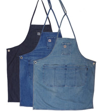 Load image into Gallery viewer, MEDIUM VINTAGE INDIGO DENIM APRON