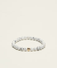 Load image into Gallery viewer, SERENITY BRACELET WITH HOWLITE &amp; 14K GOLD