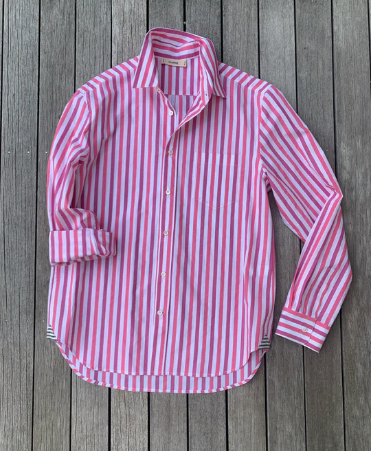 COTTON CLASSIC SHIRT SALT/AZALEA/HIBISCUS