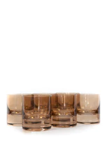 Load image into Gallery viewer, AMBER SMOKE ROCKS GLASSES, SET OF 6