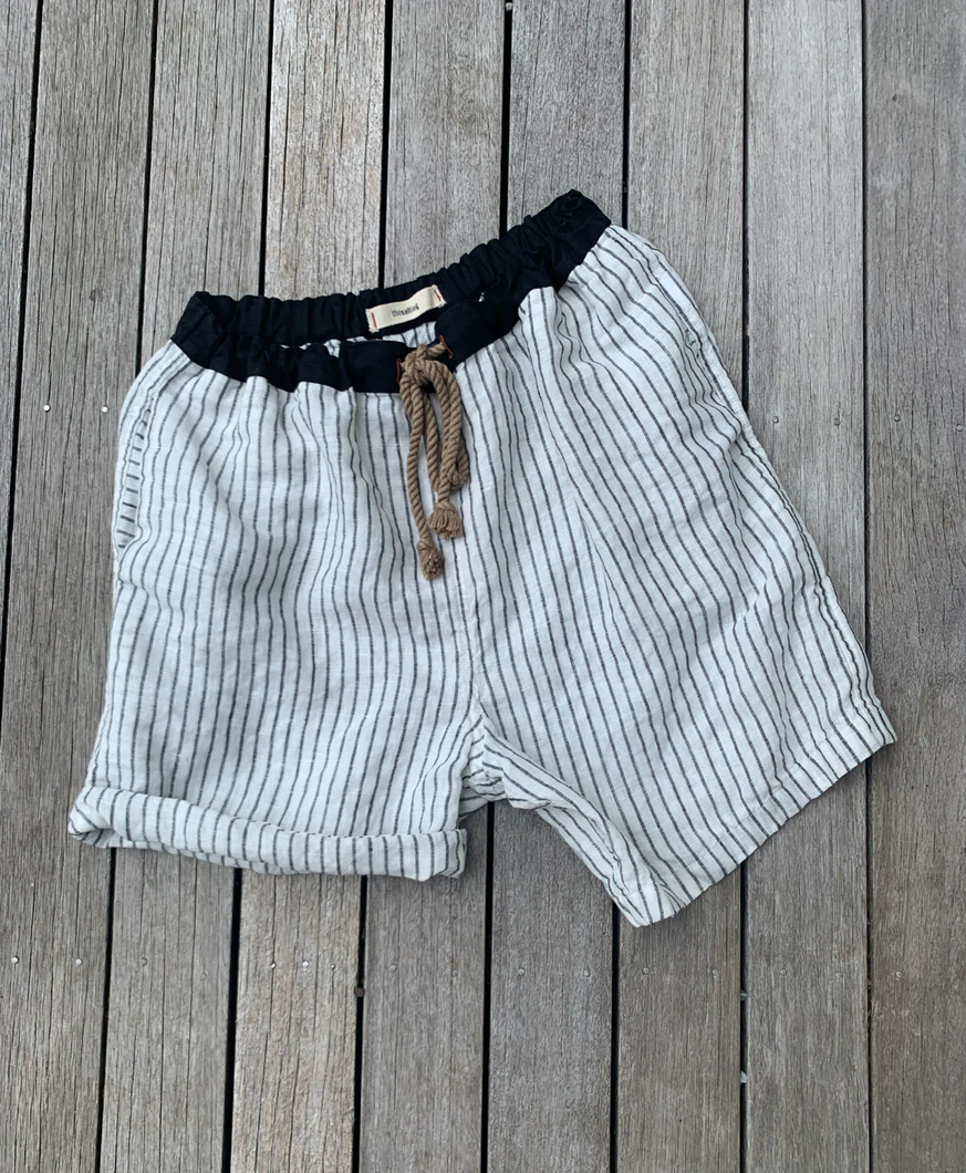 LINEN BLOOMERS SALT WHITE/ASH