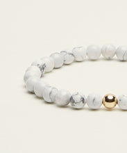 Load image into Gallery viewer, SERENITY BRACELET WITH HOWLITE &amp; 14K GOLD