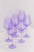 LAVENDER WINE GLASSES, SET OF 6