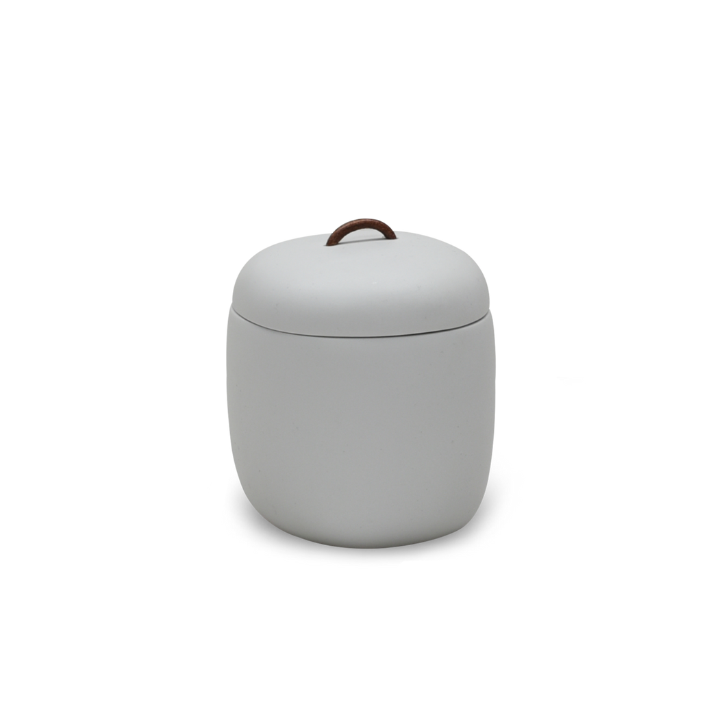 CUADRADO LIDDED BOX, CEMENT