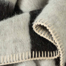 Load image into Gallery viewer, CROSBY HEIRLOOM BLANKET BLACK/IVORY CHECK