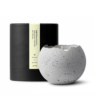 Load image into Gallery viewer, MEDIUM NATURAL ORBIS CONCRETE CANDLE - UNSCENTED